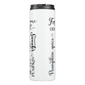 Autumn Vibes Thermal Tumbler Thermosbeker (Achterkant)