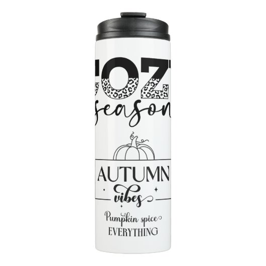 Autumn Vibes Thermal Tumbler Thermosbeker (Voorkant)