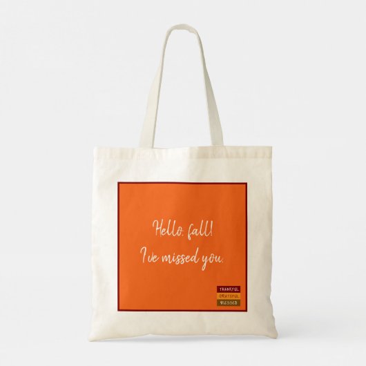 Autumn Vibes Tote Bag (Achterkant)
