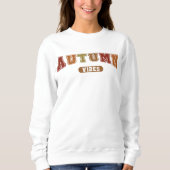 Autumn Vibes Trendy Herfst Varsity Sweatshirt (Voorkant)