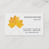 Autumn vibes visitekaartje (Voorkant)