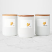 Autumn vibes voedselcontainer etiket (Flessen)