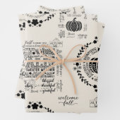 Autumn Vibes Wrapping Papers Wrapping Paper Sheets (In situ)