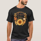 Autumn Vibes Zonnebloem T-shirt (Voorkant)