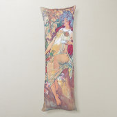 Autumn (Vier seizoenen), Alphonse Mucha Lichaamskussen (Achterkant (Verticaal))