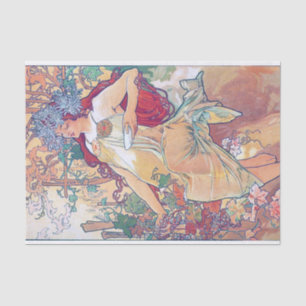 Autumn (Vier seizoenen), Alphonse Mucha Tissuepapier