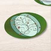 Autumn Vine Ronde Kartonnen Onderzetter (Gebogen)