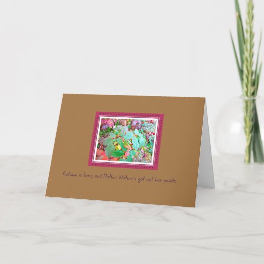 Autumn Vine Tangle & Berries "Gallery Walk" Kaart (Voorkant)