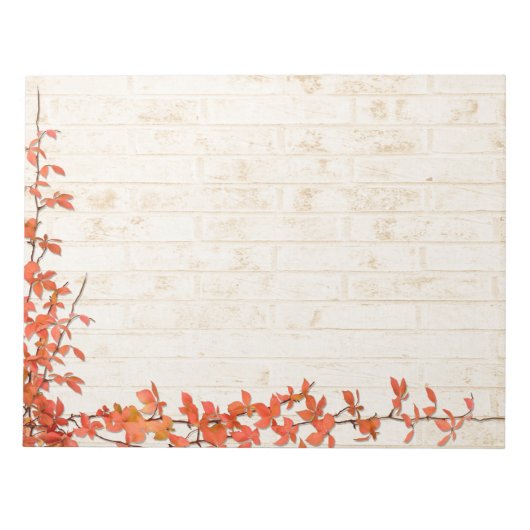 Autumn Vine Wedding Notitieblok (Voorkant)