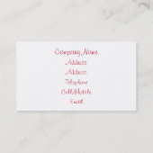 AUTUMN VISITEKAARTJE (Achterkant)