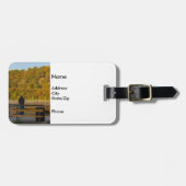 Autumn Vissen Lake Springfield Bagagelabel (Voorkant horizontaal)