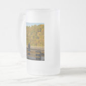 Autumn Vissen Lake Springfield Matglas Bierpul (Voorkant links)