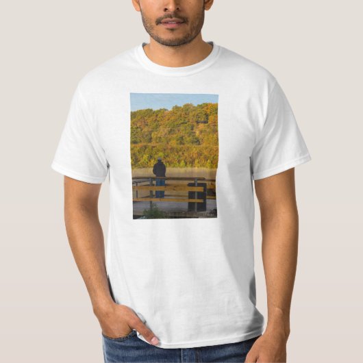 Autumn Vissen Lake Springfield T-shirt (Voorkant)