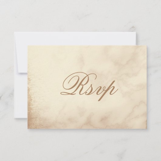 Autumn voelt elegant floranje RSVP-keuzekaart RSVP Kaartje (Achterkant)