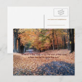 Autumn Walk Briefkaart (Voorkant / Achterkant)