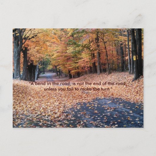 Autumn Walk Briefkaart (Voorkant)