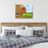 Autumn Walk Canvas Afdruk (Insitu (Slaapkamer))