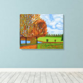 Autumn Walk Canvas Afdruk (Insitu (Houten vloer))
