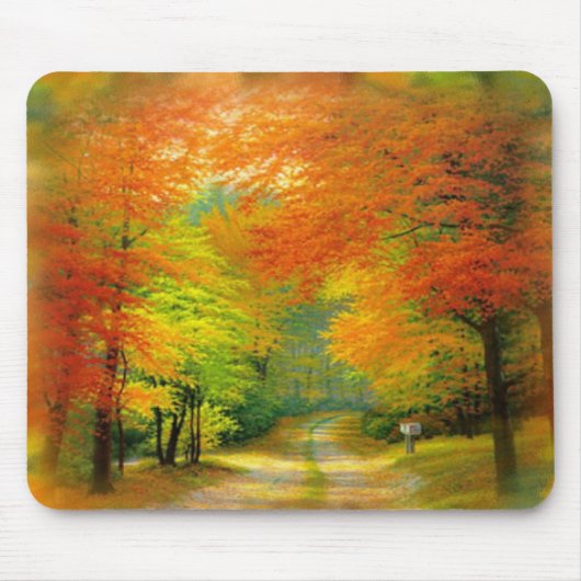 Autumn Walk Mousepad Muismat (Voorkant)