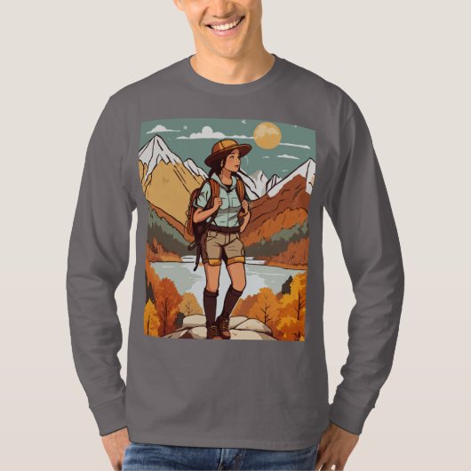 Autumn Wanderer Design T-shirt (Voorkant)