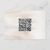 Autumn Watercolor Boho Floral Wedding Info Informatiekaartje (Achterkant)