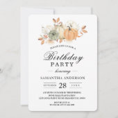 Autumn Watercolor Pumpkins & Flowers Kaart (Voorkant)