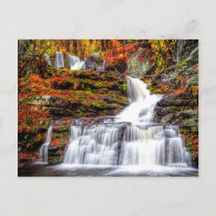 Autumn Waterfall Briefkaart
