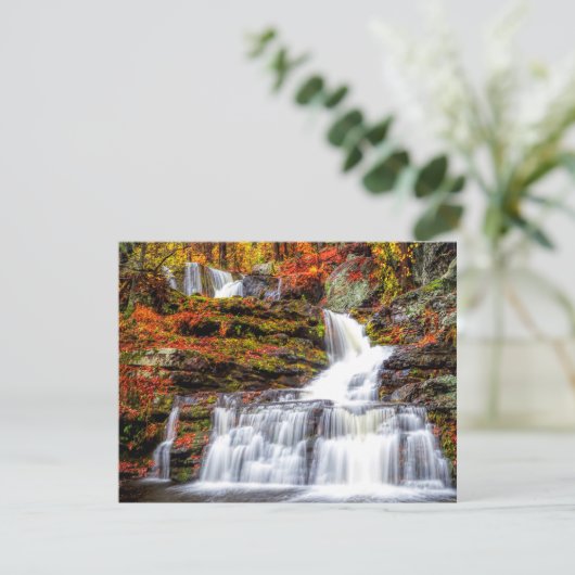 Autumn Waterfall Kaart (Staand voorkant)