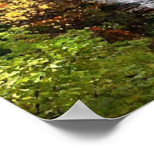 Autumn Waterfall Poster (Hoek)