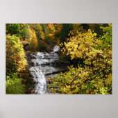 Autumn Waterfall Poster (Voorkant)
