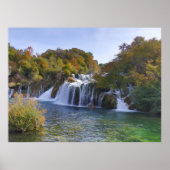 Autumn Waterfall Poster (Voorkant)