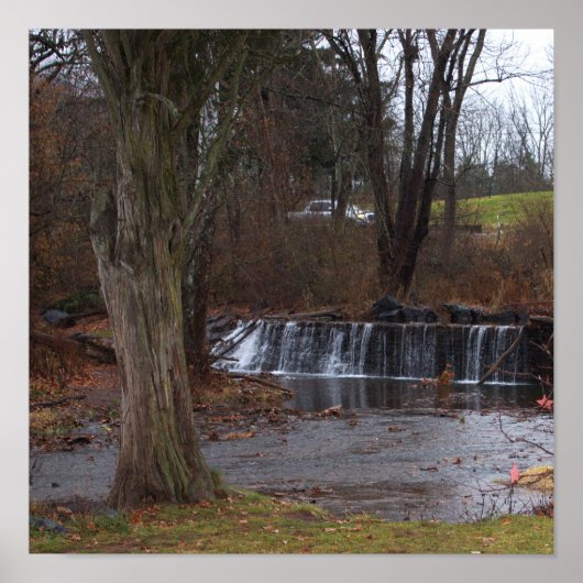 Autumn Waterfall Poster (Voorkant)