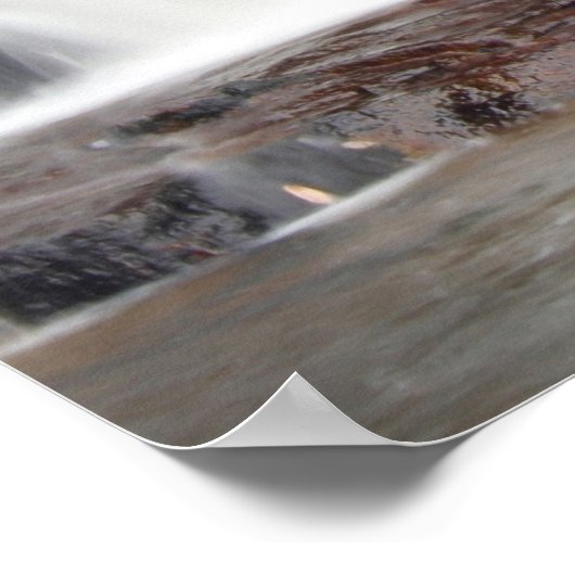 Autumn Waterfall Poster (Hoek)
