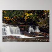 Autumn Waterfall Poster (Voorkant)