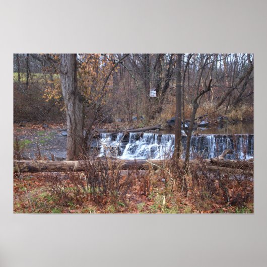 Autumn Waterfall Poster (Voorkant)