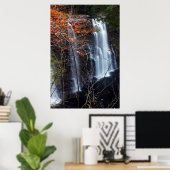 Autumn Waterfall Poster (Thuiskantoor)