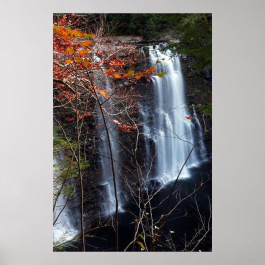 Autumn Waterfall Poster (Voorkant)