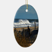 Autumn Waves en Dunes op het strand Keramisch Ornament (Rechts)