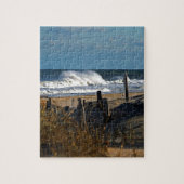Autumn Waves en Dunes op het strand Legpuzzel (Verticaal)