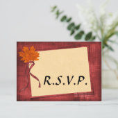 Autumn Wedding RSVP Kaartje (Staand voorkant)