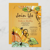 Autumn Welcome Invitation Kaart (Voorkant / Achterkant)