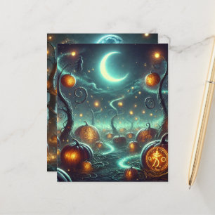 Autumn Whimsigoth Pumpkin Patch Scrapbook Paper