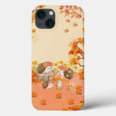 Autumn Whimsy: Egels in een gezellig bos Case-Mate iPhone Case (Achterkant)