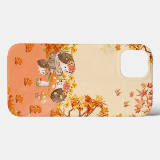 Autumn Whimsy: Egels in een gezellig bos Case-Mate iPhone Case (Achterkant (horizontaal))