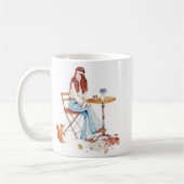 Autumn Whimsy – Girl, Coffee & Curious Squirrel Mu Koffiemok (Links)