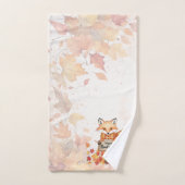 Autumn Whimsy – Thanksgiving Fox with Fall Leaves Bad Handdoek (Handdoek)