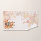 Autumn Whimsy – Thanksgiving Fox with Fall Leaves Bad Handdoek (Handdoek)