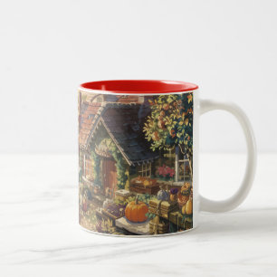 Autumn Whispers: een gezellige cottage ontsnapping Tweekleurige Koffiemok