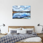 Autumn Whiteshell River Reflections Canvas Print (Insitu (Slaapkamer))