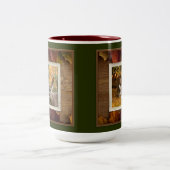 Autumn Whitetail Buck #3 Tweekleurige Koffiemok (Center)